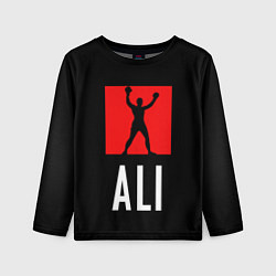 Лонгслив детский Muhammad Ali, цвет: 3D-принт