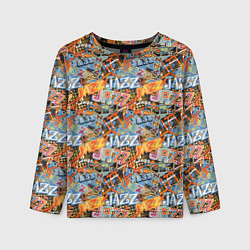 Лонгслив детский Jazz, цвет: 3D-принт