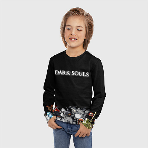 Детский лонгслив 8bit Dark Souls / 3D-принт – фото 3