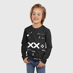 Лонгслив детский Desert Eagle: Printstream Graphite, цвет: 3D-принт — фото 2
