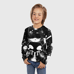 Лонгслив детский БЛИЧ ШИНИГАМИ ЛОГО НА СПИНЕ, цвет: 3D-принт — фото 2