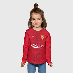 Лонгслив детский FC Barcelona Goalkeeper 202122, цвет: 3D-принт — фото 2