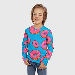 Лонгслив детский Пончики, цвет: 3D-принт — фото 2