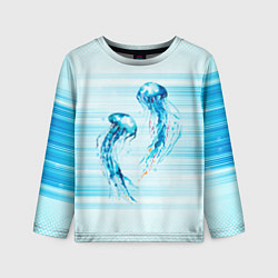 Лонгслив детский Медузы, цвет: 3D-принт
