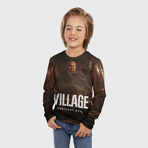 Детский лонгслив RESIDENT EVIL VILLAGE / 3D-принт – фото 3
