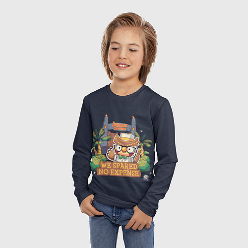 Детский лонгслив Jurassic Crossing / 3D-принт – фото 3