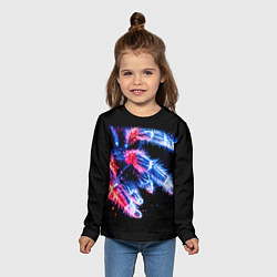 Лонгслив детский НЕОНОВЫЙ ПАУК, цвет: 3D-принт — фото 2