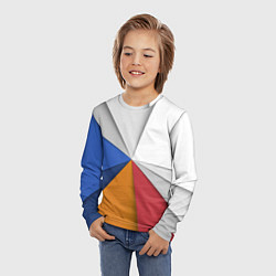 Лонгслив детский Трегоугольник, цвет: 3D-принт — фото 2