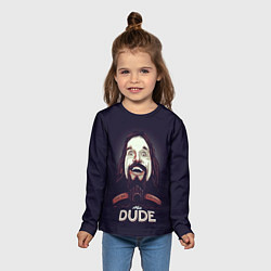 Лонгслив детский Большой Лебовский The Dude, цвет: 3D-принт — фото 2