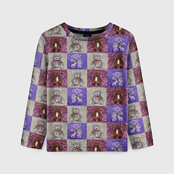 Лонгслив детский Медведи на ковре, цвет: 3D-принт