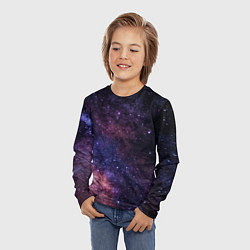 Лонгслив детский Звёздное небо, цвет: 3D-принт — фото 2