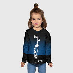 Лонгслив детский Сиреноголовый Хоррор Ребенок, цвет: 3D-принт — фото 2