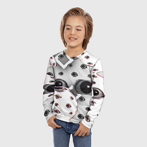 Детский лонгслив Они наблюдают за тобой / 3D-принт – фото 3