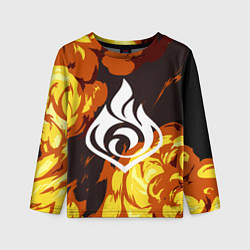 Лонгслив детский PIRO ПИРО ГЕНШИН, цвет: 3D-принт