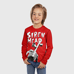 Лонгслив детский Red Siren Head, цвет: 3D-принт — фото 2