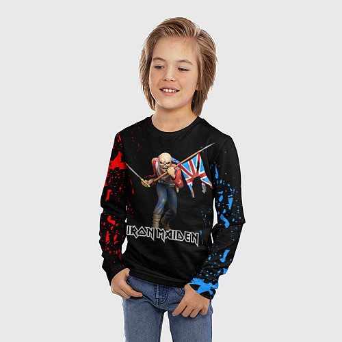 Детский лонгслив IRON MAIDEN АЙРОН МЕЙДЕН Z / 3D-принт – фото 3