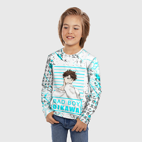 Детский лонгслив ТООРУ ОЙКАВА OIKAWA TORU / 3D-принт – фото 3