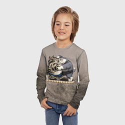 Лонгслив детский Сумоисты, цвет: 3D-принт — фото 2