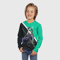 Лонгслив детский XIAO СЯО ГЕНШИН, цвет: 3D-принт — фото 2