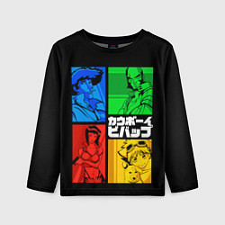 Лонгслив детский Ковбой Бибоп, цвет: 3D-принт
