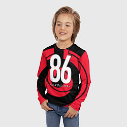 Лонгслив детский ВОСЕМЬДЕСЯТ ШЕСТЬ АНИМЕ, цвет: 3D-принт — фото 2