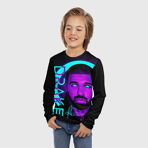 Детский лонгслив Drake / 3D-принт – фото 3
