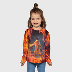 Лонгслив детский Warrior Sekiro shadows die twice Z, цвет: 3D-принт — фото 2