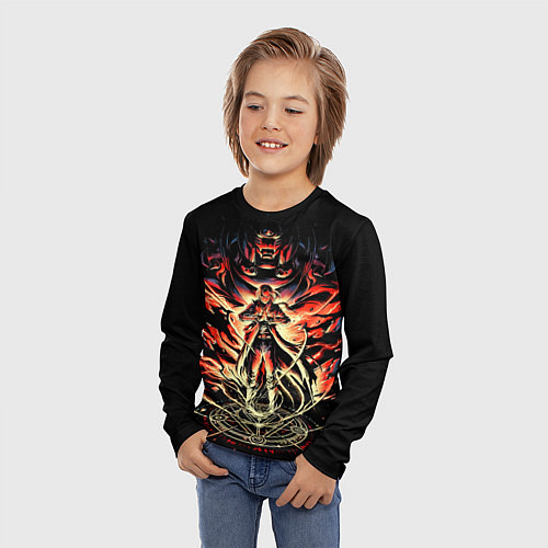 Детский лонгслив Стальной алхимик / 3D-принт – фото 3