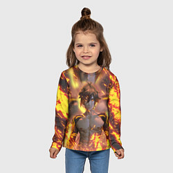 Лонгслив детский Чжун Ли Jun Lee Genshin Impact, цвет: 3D-принт — фото 2