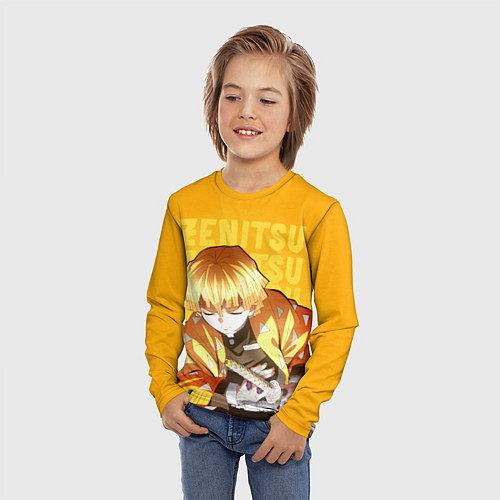 Детский лонгслив Зеницу Агацума / 3D-принт – фото 3