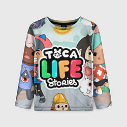 Лонгслив детский Toca Life: Stories, цвет: 3D-принт