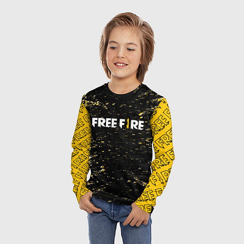 Детский лонгслив Garena free fire, / 3D-принт – фото 3