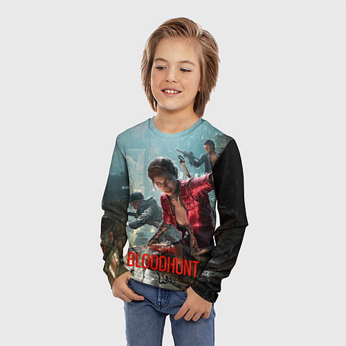 Детский лонгслив Vampire: The Masquerade - Bloodhunt / 3D-принт – фото 3