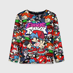 Лонгслив детский FRIDAY NIGHT FUNKIN ВСЕ ПЕРСОНАЖИ, цвет: 3D-принт