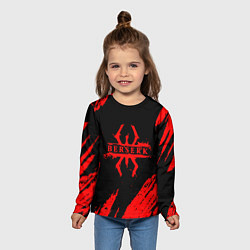 Лонгслив детский Берсерк - Berserk, цвет: 3D-принт — фото 2