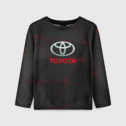 Лонгслив детский Toyota Тонкие линии неона, цвет: 3D-принт