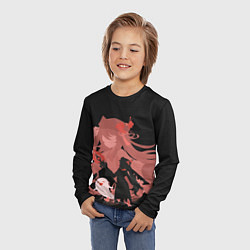 Лонгслив детский Genshin Impact Hu Tao Tao, цвет: 3D-принт — фото 2