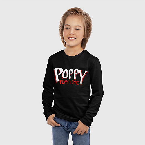 Детский лонгслив Poppy Playtime: Logo / 3D-принт – фото 3