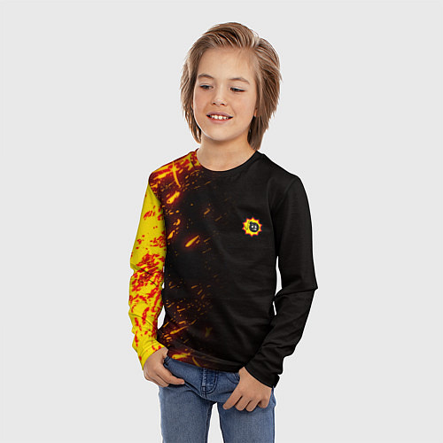 Детский лонгслив Serious Sam Fire Wave / 3D-принт – фото 3