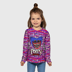 Лонгслив детский Huggy Wuggy: Poppy Pattern, цвет: 3D-принт — фото 2