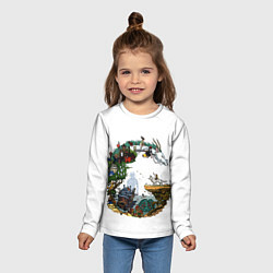 Лонгслив детский Миры Хаяо Миядзаки унесенные призраками и другие, цвет: 3D-принт — фото 2