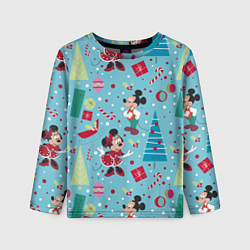 Детский лонгслив Mickey and Minnie pattern