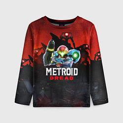 Лонгслив детский Metroid Dread Самус Аран, цвет: 3D-принт