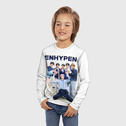 Лонгслив детский ENHYPEN Хисын, Джейк, Джей, Сонхун, Сону, Чонвон,, цвет: 3D-принт — фото 2