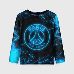 Лонгслив детский PSG NEON STYLE SPORT ПСГ НЕОН, цвет: 3D-принт