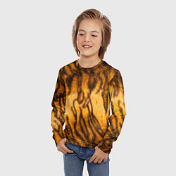 Лонгслив детский Шкура тигра 2022, цвет: 3D-принт — фото 2