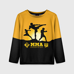 Лонгслив детский ММА Mixed Martial Arts, цвет: 3D-принт