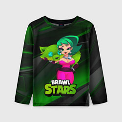 Лонгслив детский LOLA BRAWLSTARS dark green, цвет: 3D-принт