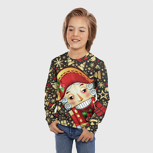 Детский лонгслив ЩЕЛКУНЧИК - 2022 / 3D-принт – фото 3