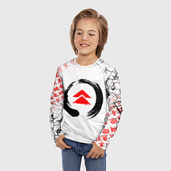 Лонгслив детский ПРИЗРАК ЦУСИМЫ ЭМБЛЕМА GHOST OF TSUSHIMA, цвет: 3D-принт — фото 2